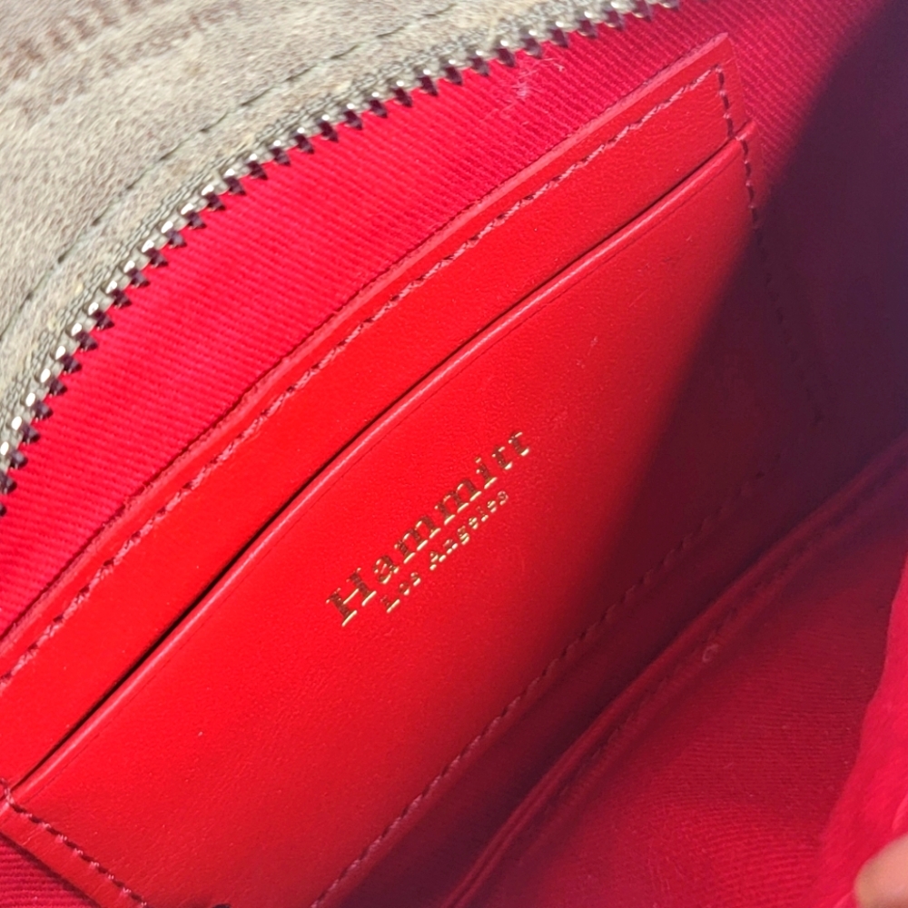 HAMMITT Small Leather Clutch/Wristlet "Nash Small" P110 - Picture 6 of 8